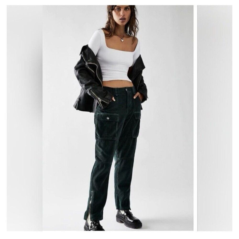 NWT Free People London Calling Slouchy Cord Pants sz 27